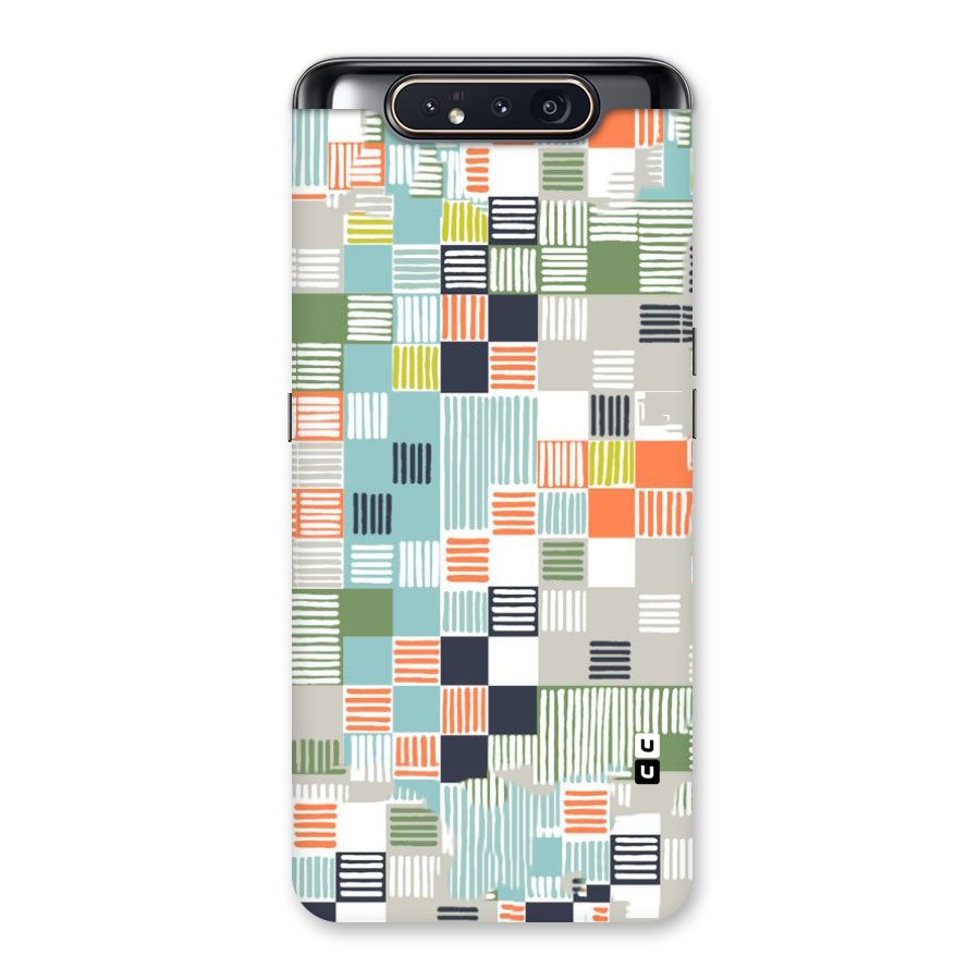 Tiny Boxes Stripes Back Case for Galaxy A80