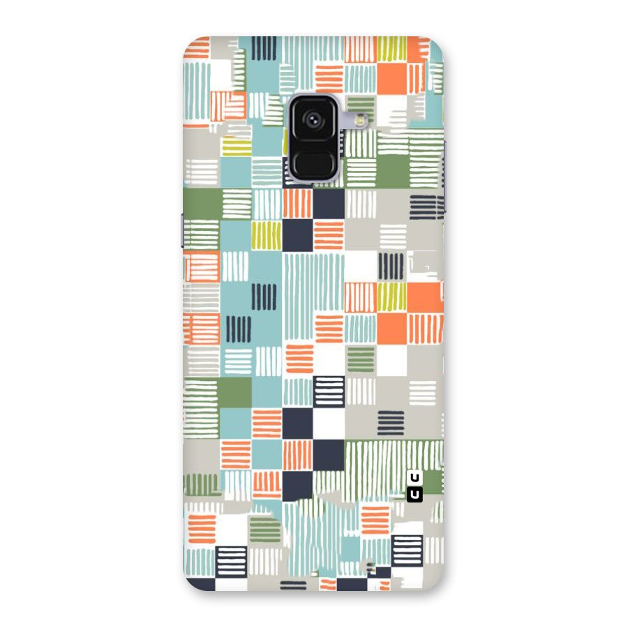 Tiny Boxes Stripes Back Case for Galaxy A8 Plus