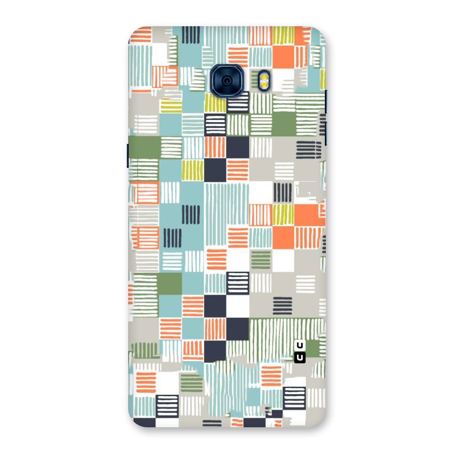 Tiny Boxes Stripes Back Case for Galaxy C7 Pro