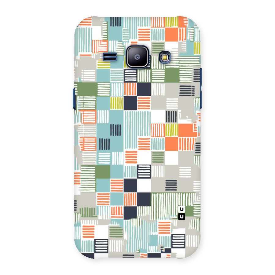 Tiny Boxes Stripes Back Case for Galaxy J1