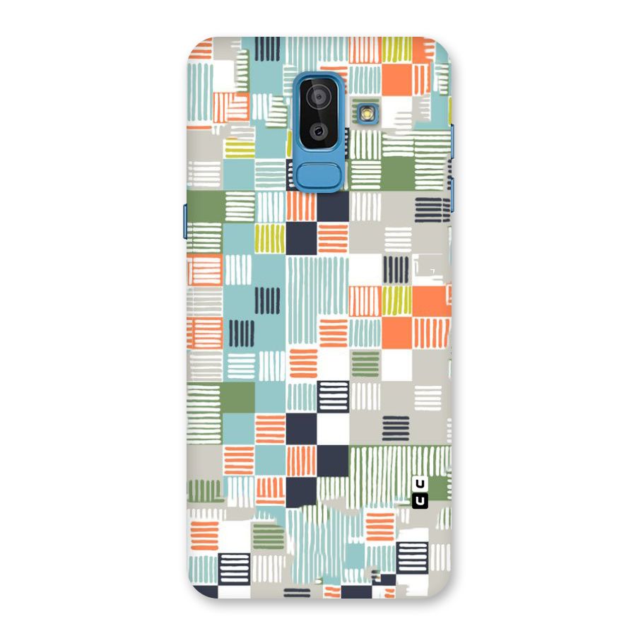 Tiny Boxes Stripes Back Case for Galaxy J8