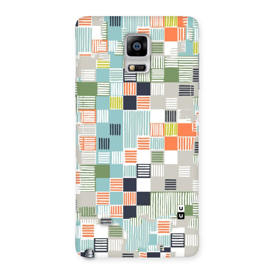 Tiny Boxes Stripes Back Case for Galaxy Note 4