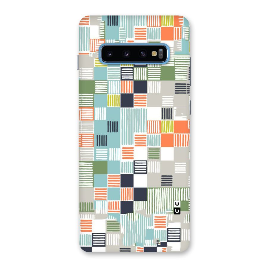 Tiny Boxes Stripes Back Case for Galaxy S10 Plus