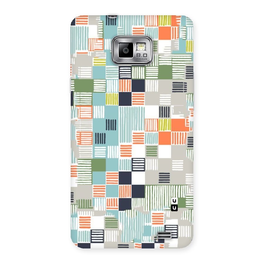 Tiny Boxes Stripes Back Case for Galaxy S2
