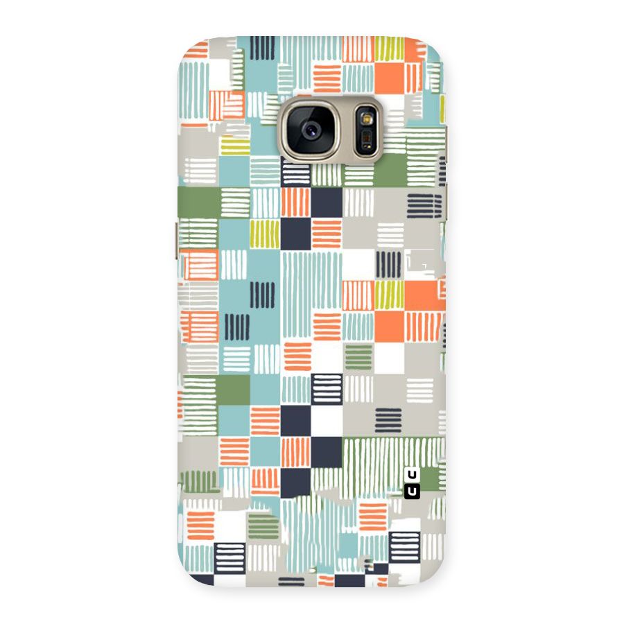 Tiny Boxes Stripes Back Case for Galaxy S7