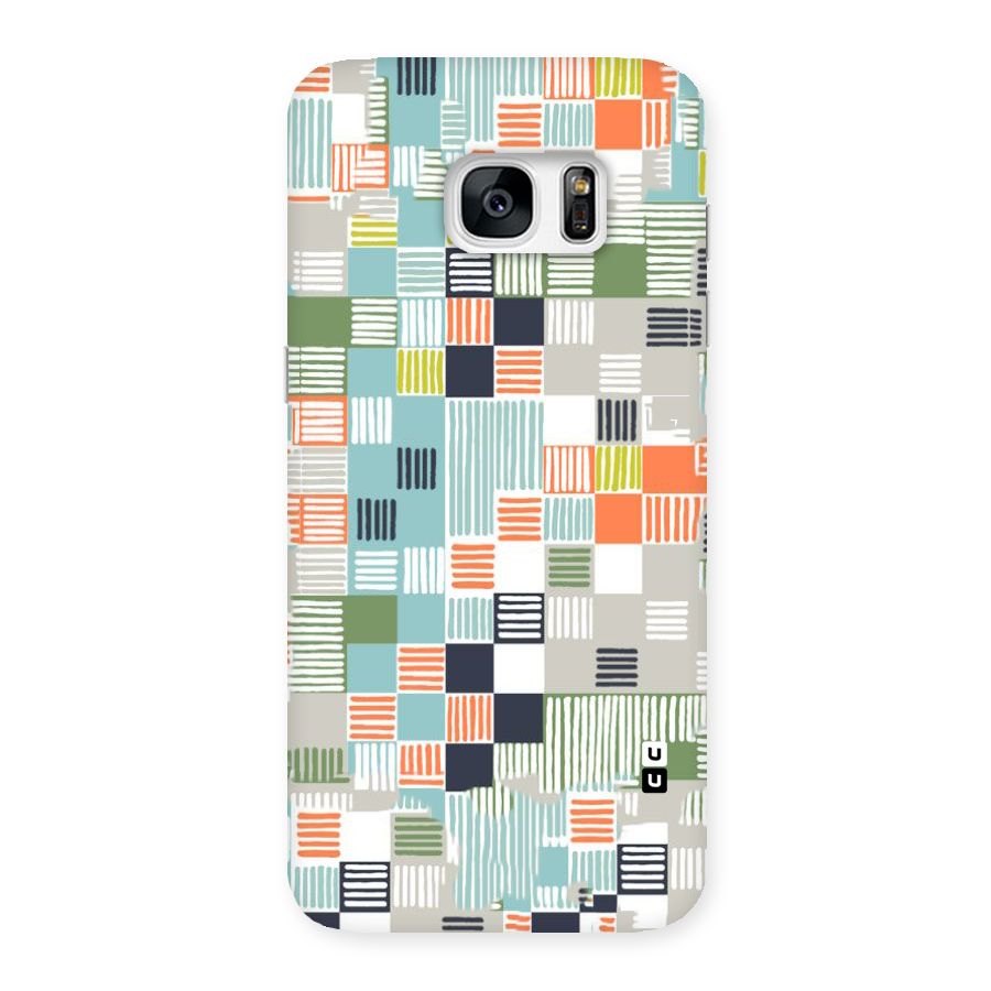 Tiny Boxes Stripes Back Case for Galaxy S7 Edge