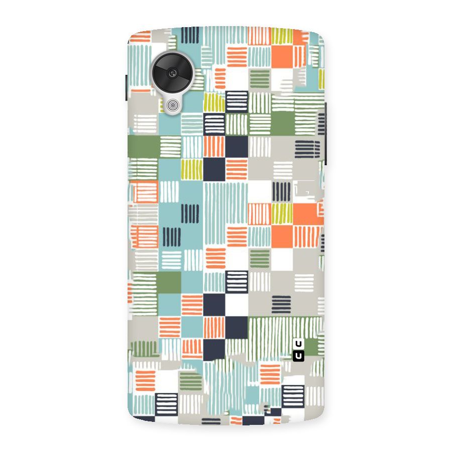 Tiny Boxes Stripes Back Case for Google Nexsus 5