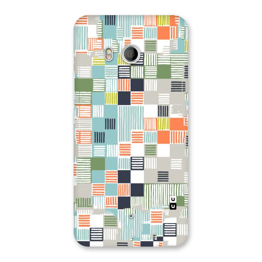 Tiny Boxes Stripes Back Case for HTC U11