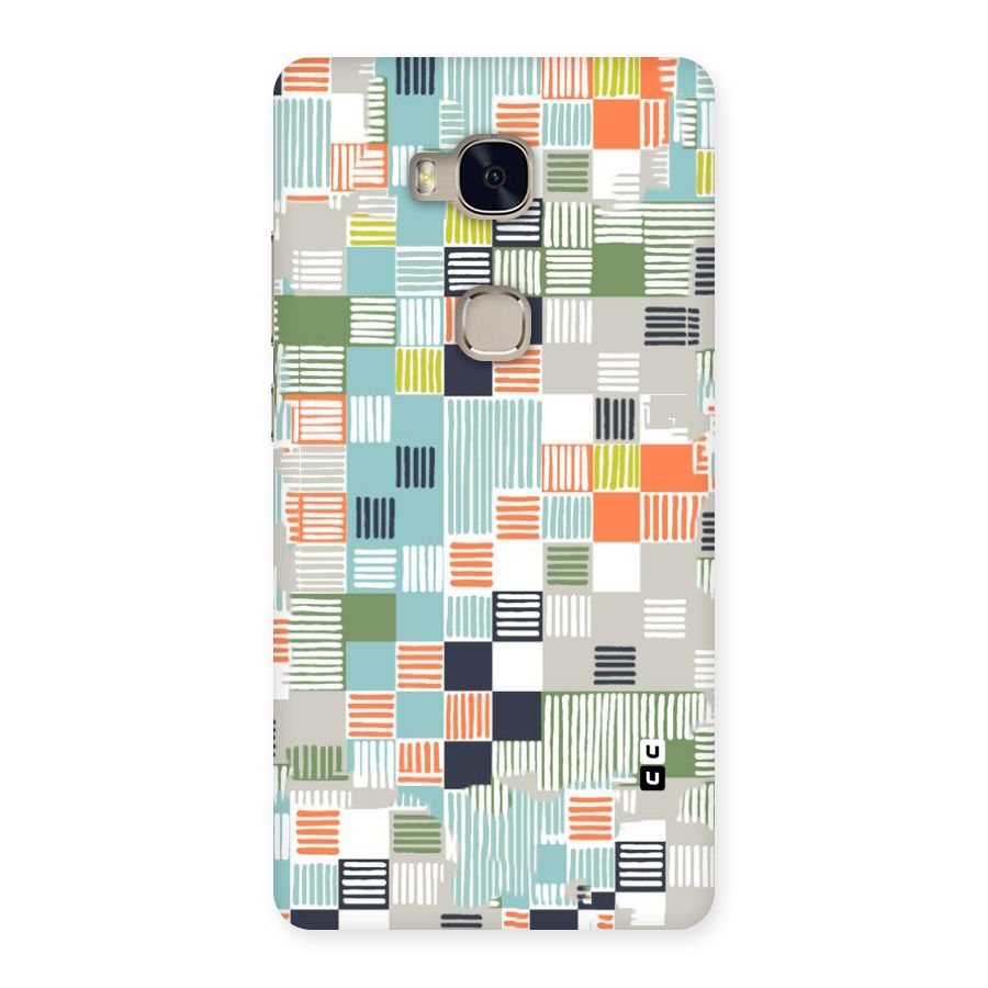 Tiny Boxes Stripes Back Case for Huawei Honor 5X