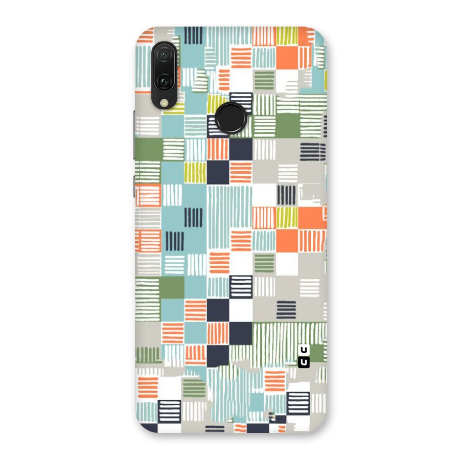 Tiny Boxes Stripes Back Case for Huawei Y9 (2019)