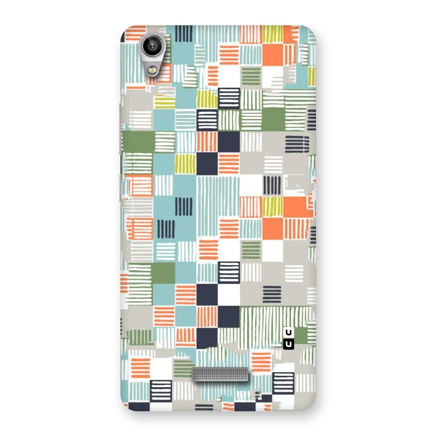 Tiny Boxes Stripes Back Case for Lava-Pixel-V1