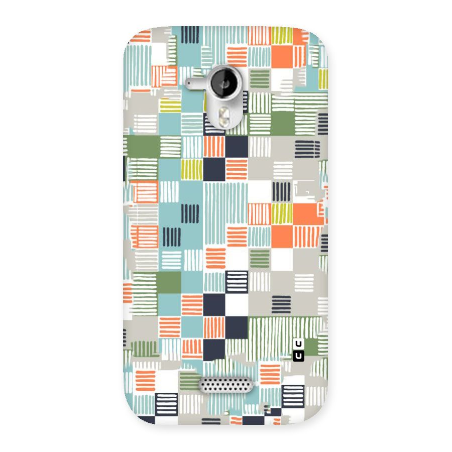Tiny Boxes Stripes Back Case for Micromax Canvas HD A116