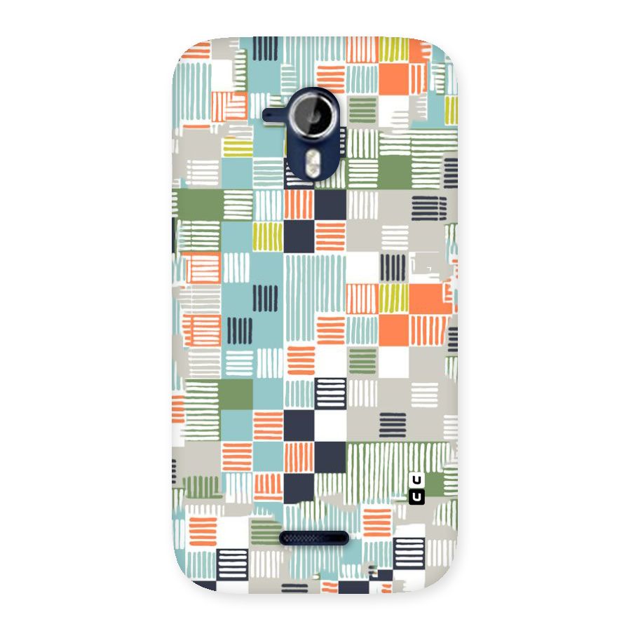 Tiny Boxes Stripes Back Case for Micromax Canvas Magnus A117