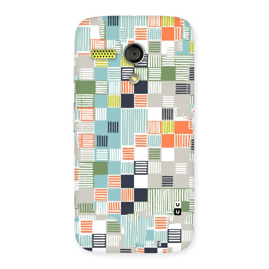 Tiny Boxes Stripes Back Case for Moto G
