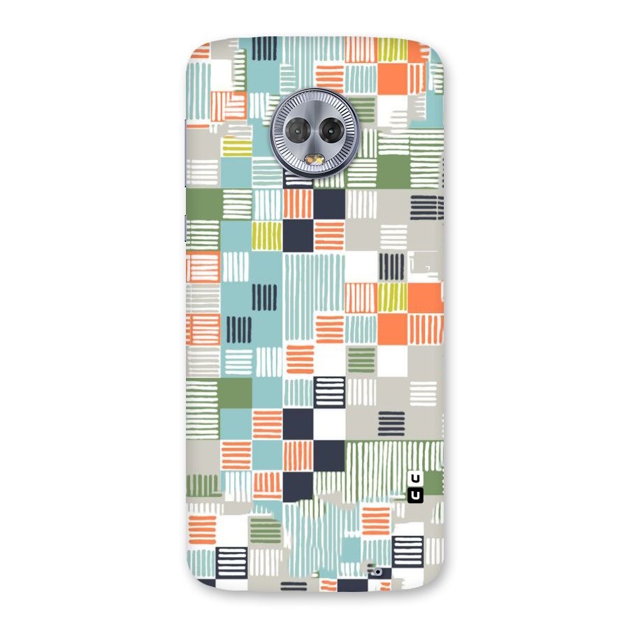 Tiny Boxes Stripes Back Case for Moto G6 Plus