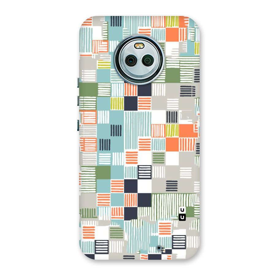 Tiny Boxes Stripes Back Case for Moto X4