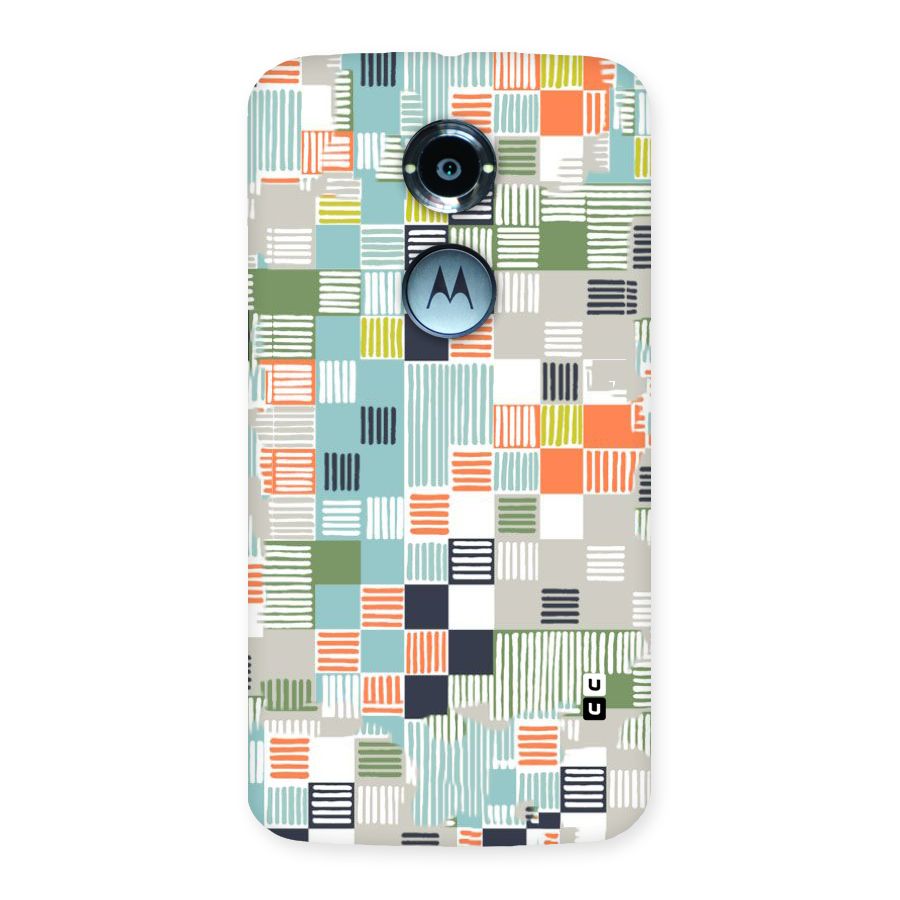 Tiny Boxes Stripes Back Case for Moto X 2nd Gen