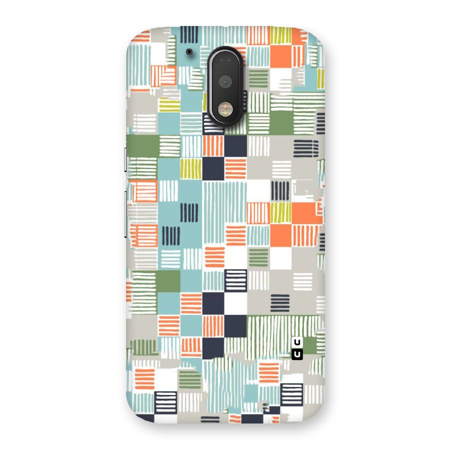 Tiny Boxes Stripes Back Case for Motorola Moto G4