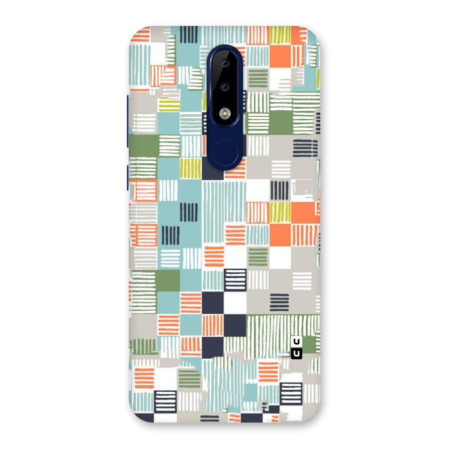 Tiny Boxes Stripes Back Case for Nokia 5.1 Plus