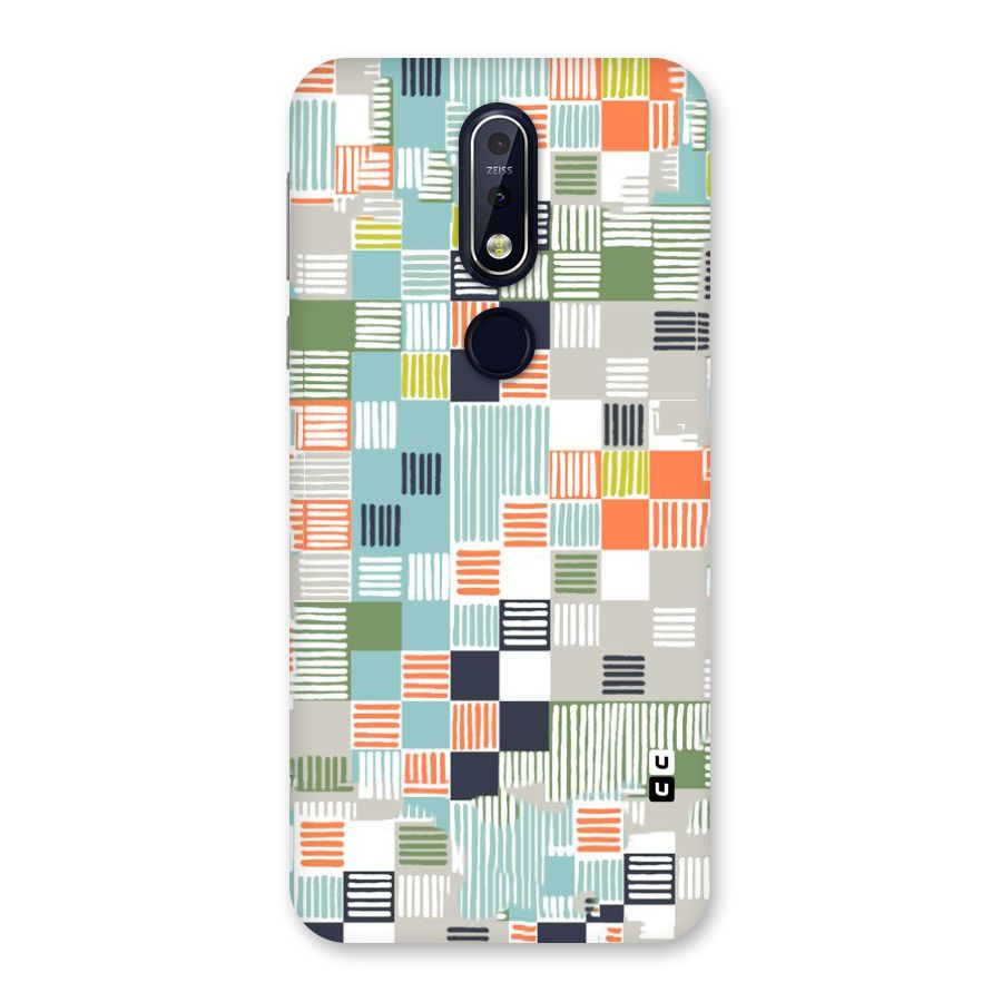 Tiny Boxes Stripes Back Case for Nokia 7.1