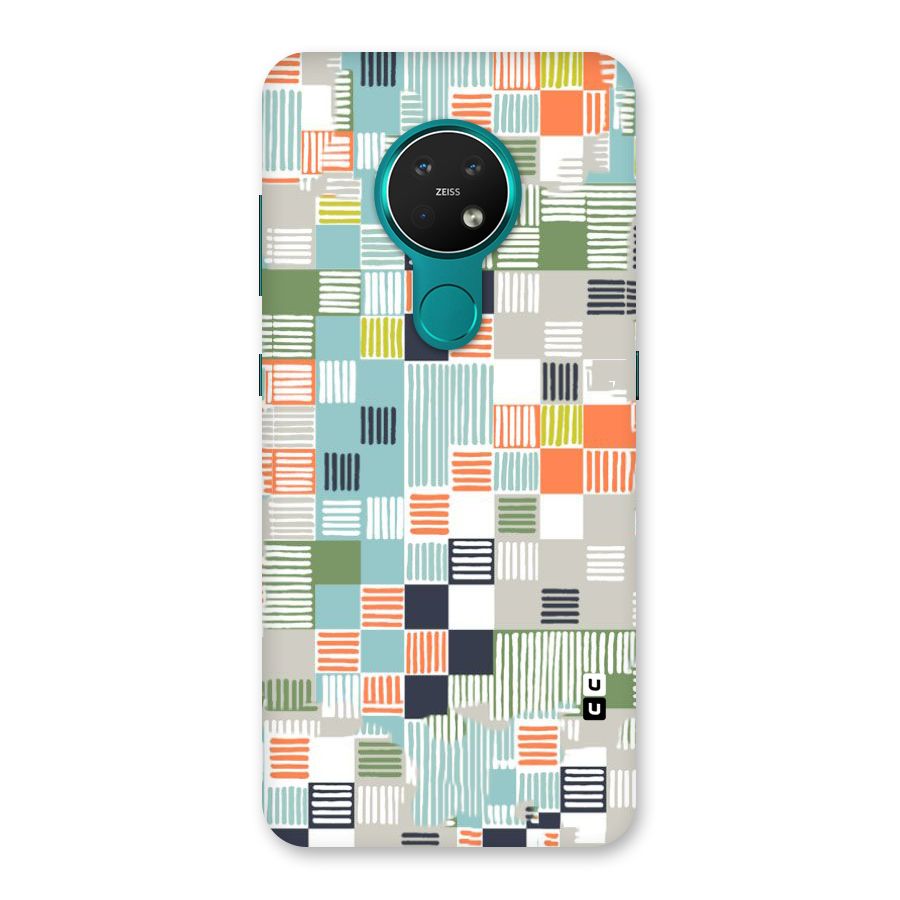 Tiny Boxes Stripes Back Case for Nokia 7.2