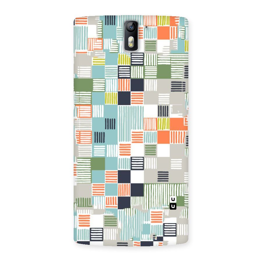 Tiny Boxes Stripes Back Case for One Plus One