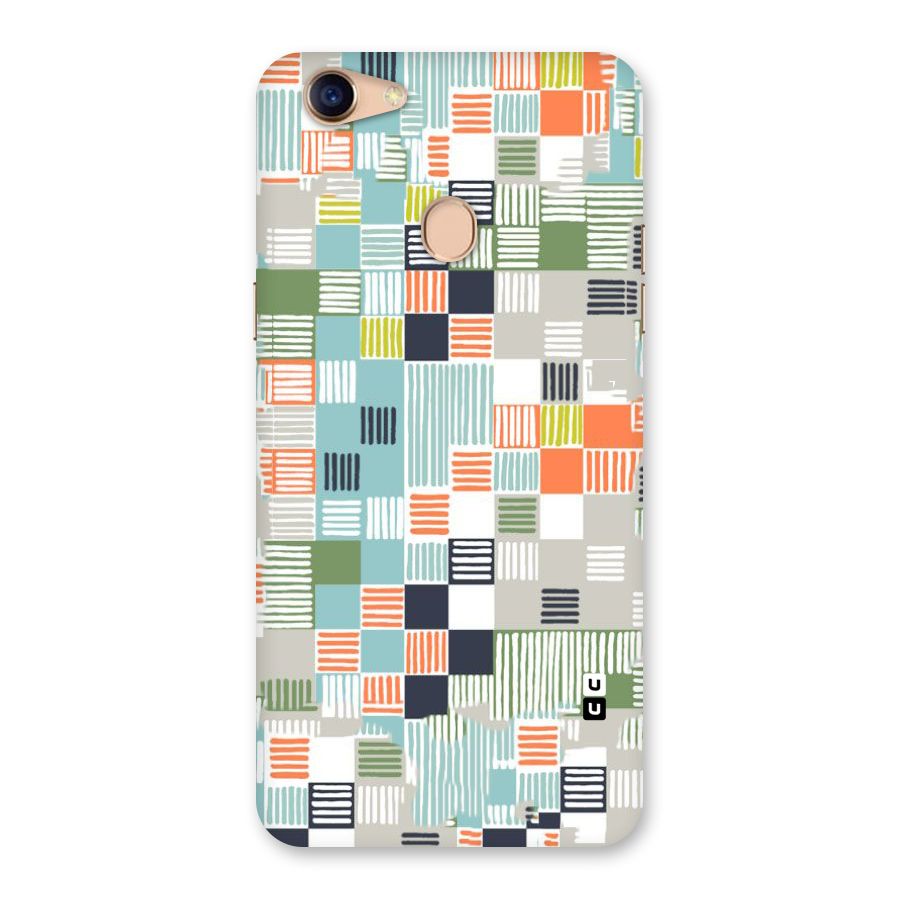 Tiny Boxes Stripes Back Case for Oppo F5 Youth