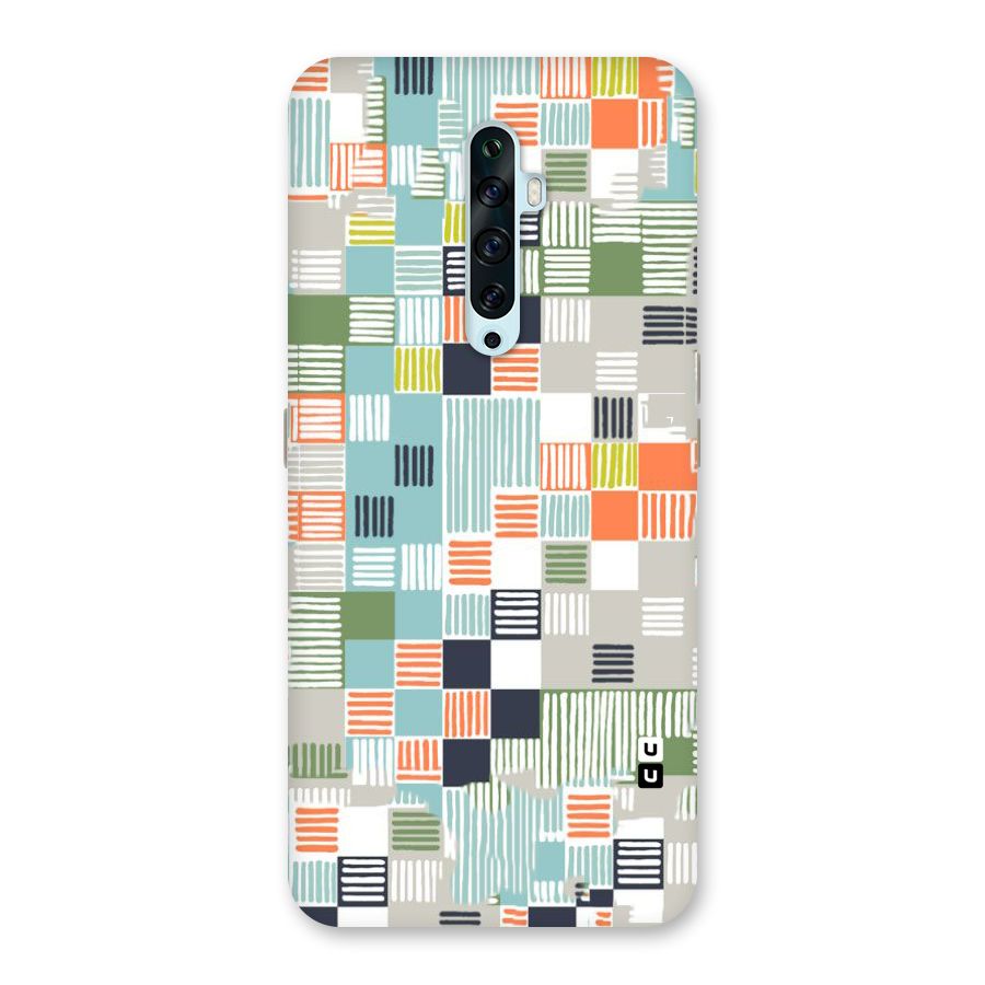 Tiny Boxes Stripes Back Case for Oppo Reno2 F