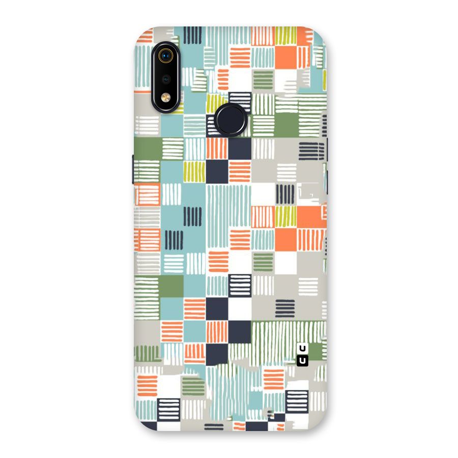 Tiny Boxes Stripes Back Case for Realme 3i