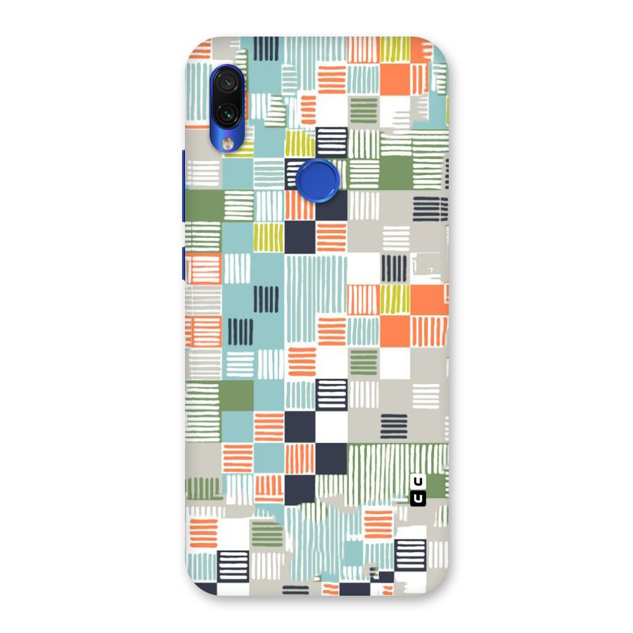 Tiny Boxes Stripes Back Case for Redmi Note 7S