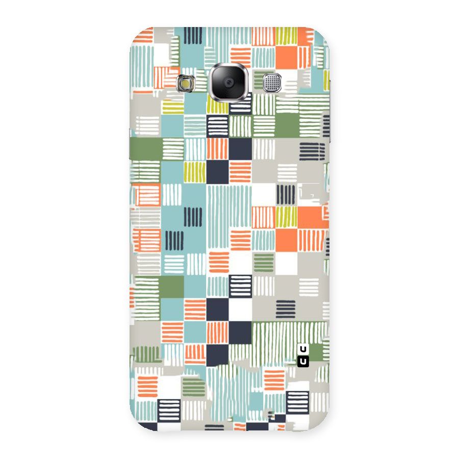 Tiny Boxes Stripes Back Case for Samsung Galaxy E5