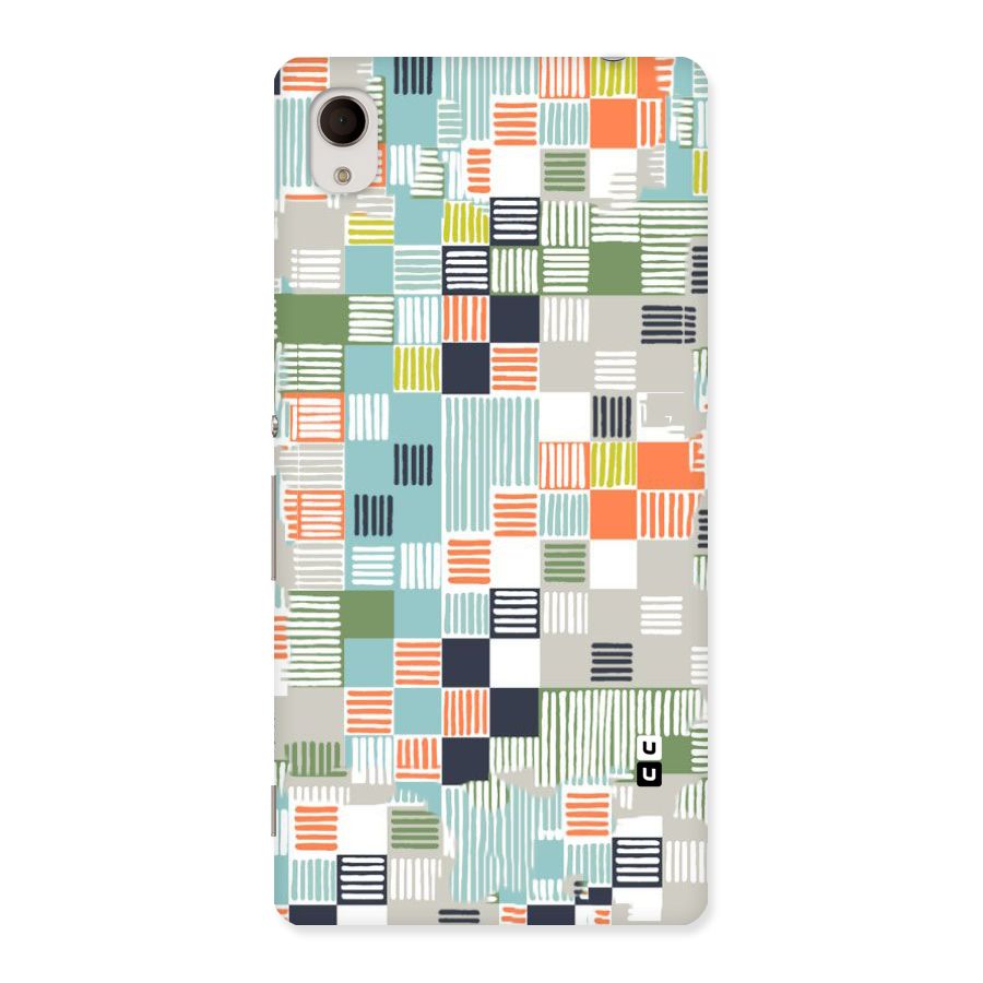 Tiny Boxes Stripes Back Case for Sony Xperia M4