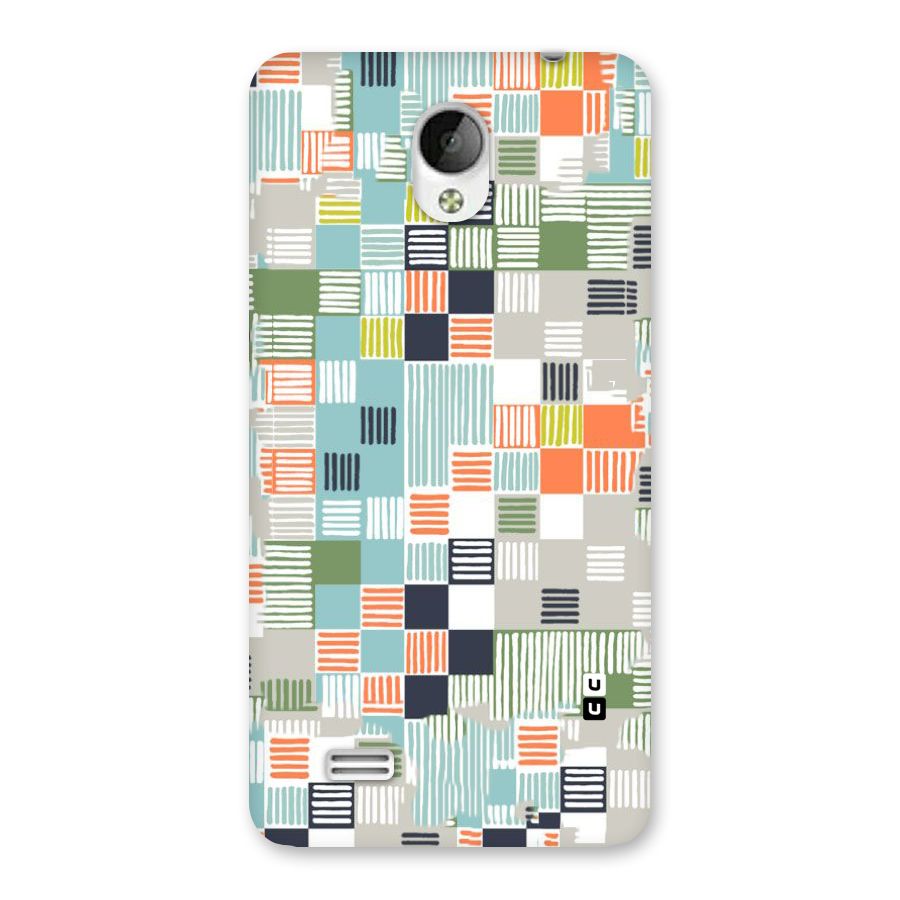 Tiny Boxes Stripes Back Case for Vivo Y21