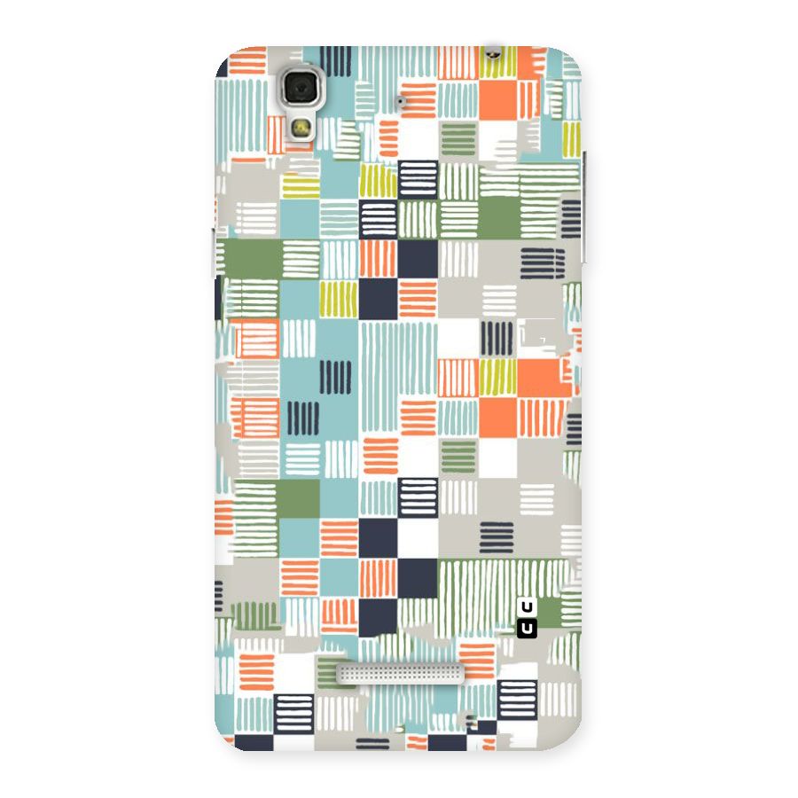 Tiny Boxes Stripes Back Case for Yu Yureka