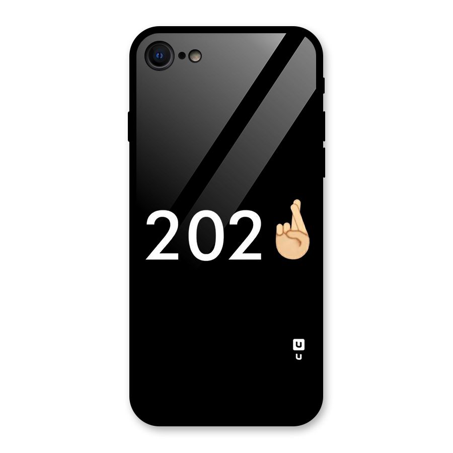 2021 Fingers Crossed Glass Back Case for iPhone 7