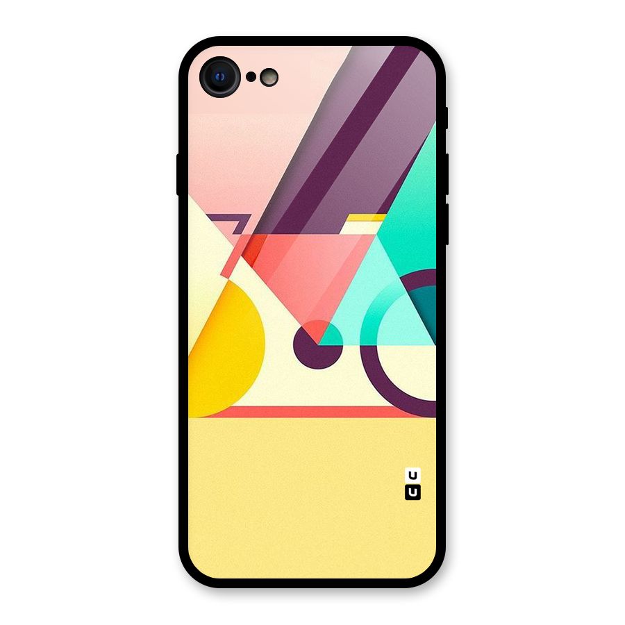 Abstract Cycle Glass Back Case for iPhone 7