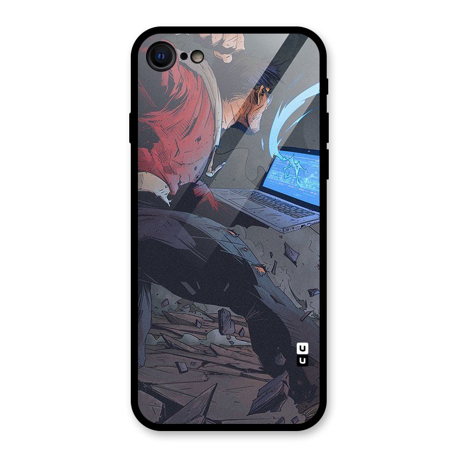 Angry Programmer Glass Back Case for iPhone 7