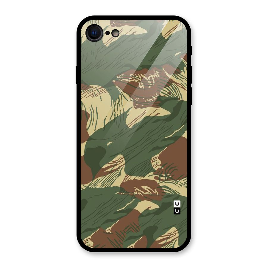 Army Design Glass Back Case for iPhone 7