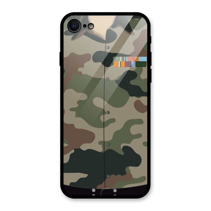 Army Uniform Glass Back Case for iPhone 7