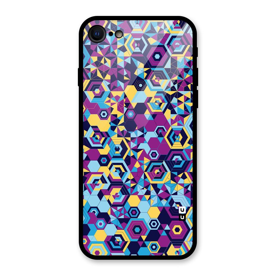 Artistic Abstract Glass Back Case for iPhone 7