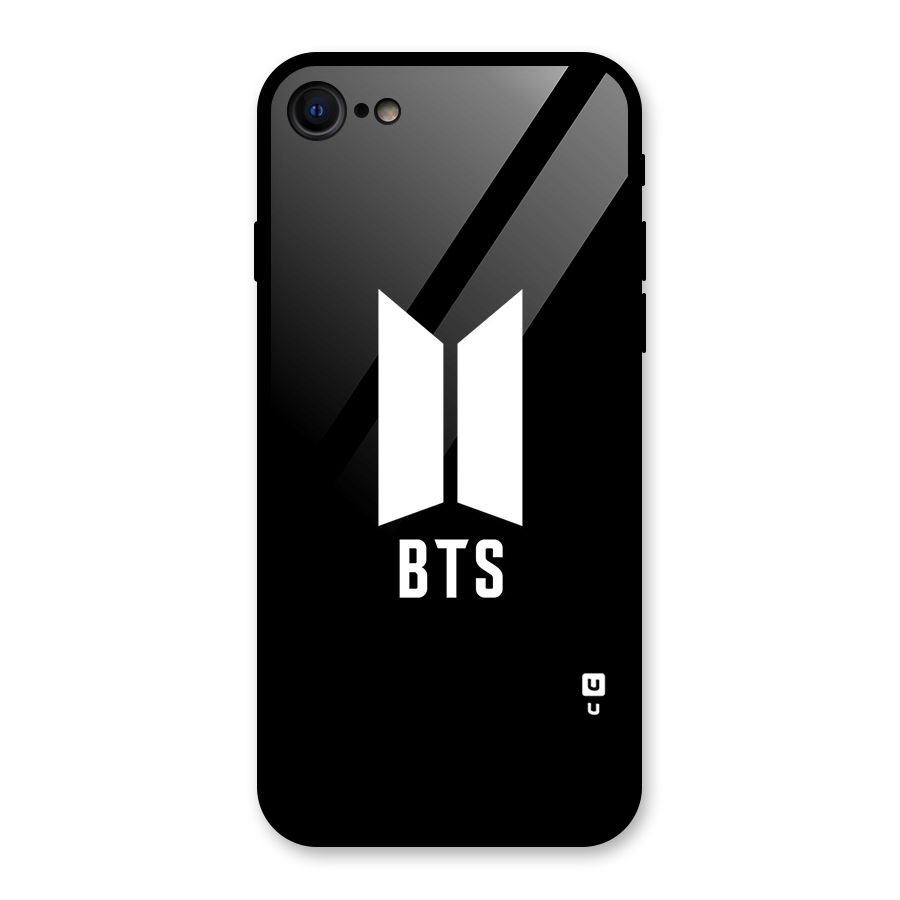 BTS Logo Black Glass Back Case for iPhone 7