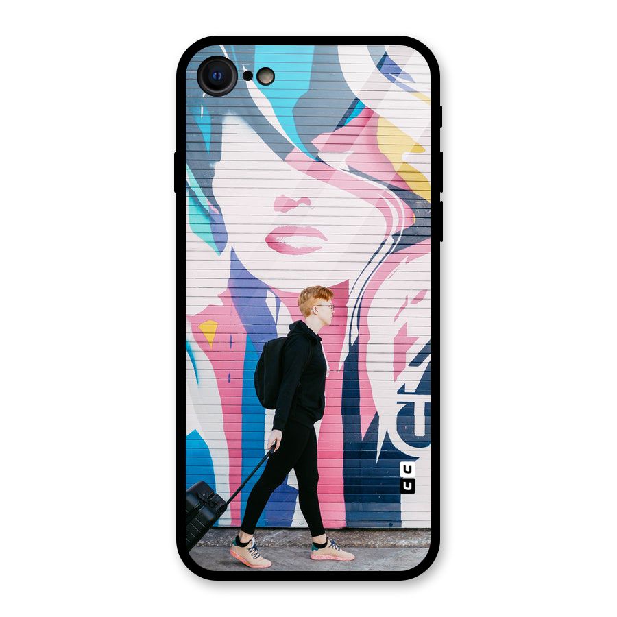 Backpacker Glass Back Case for iPhone 7