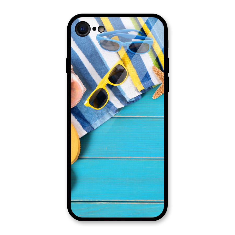 Beach Ready Glass Back Case for iPhone 7