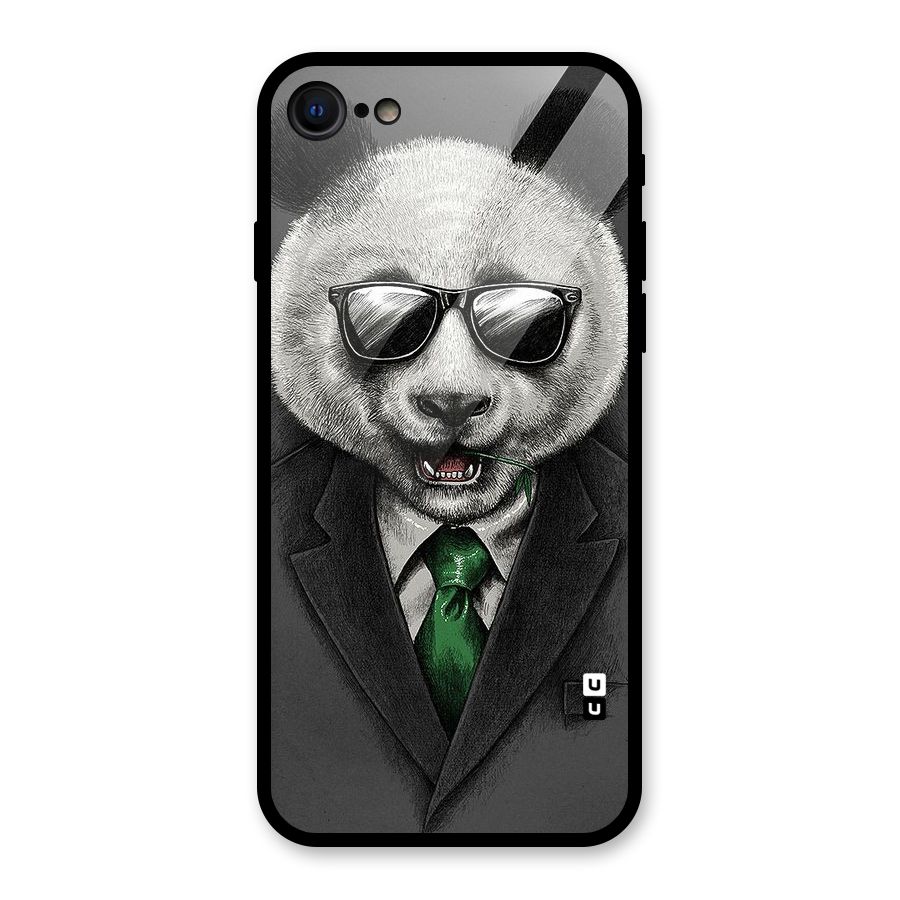 Bear Face Glass Back Case for iPhone 7
