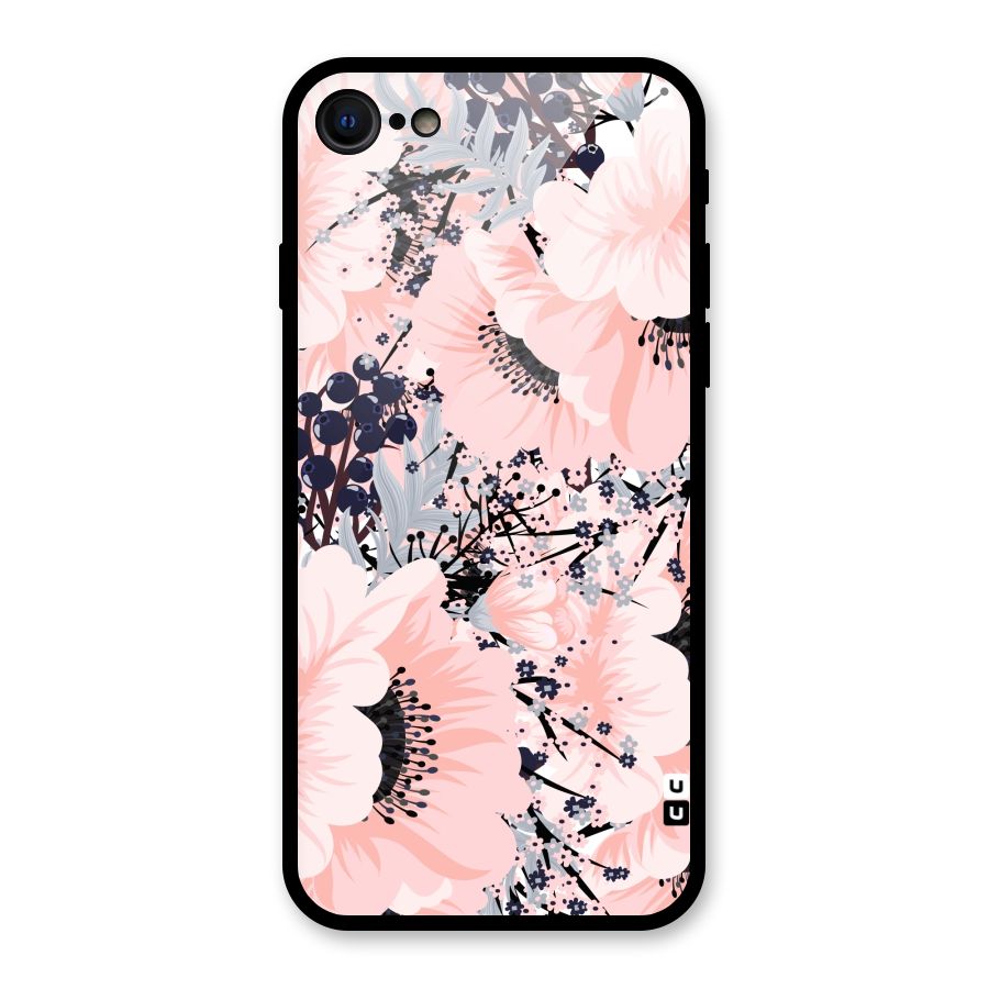 Beautiful Flowers Glass Back Case for iPhone 7