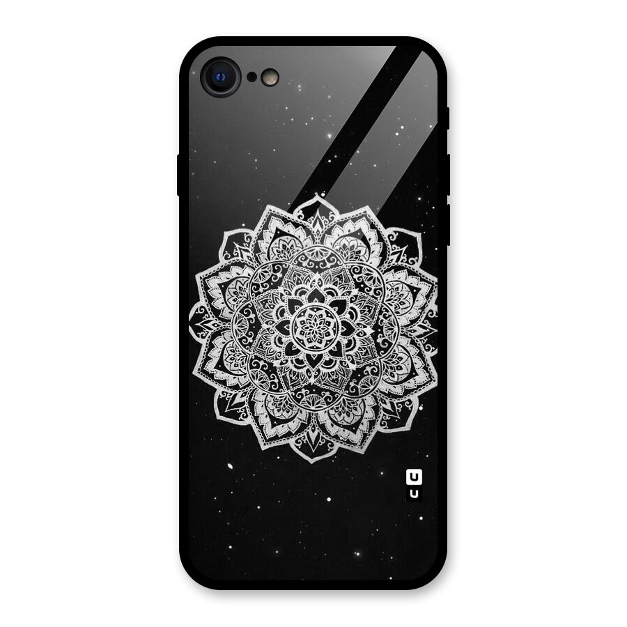 Beautiful Mandala Design Glass Back Case for iPhone 7