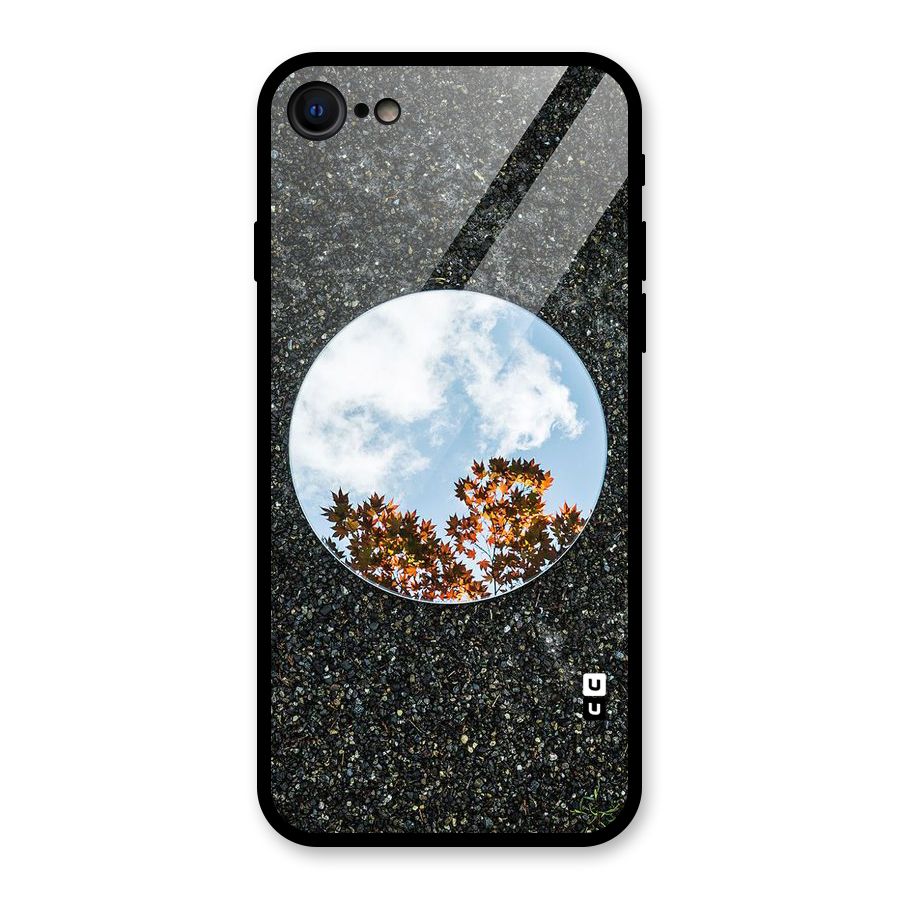 Beautiful Sky Leaves Glass Back Case for iPhone 7