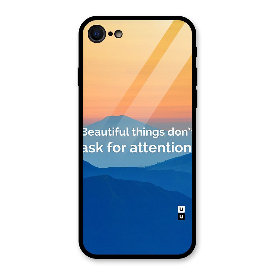 Beautiful Things Quote Glass Back Case for iPhone 7