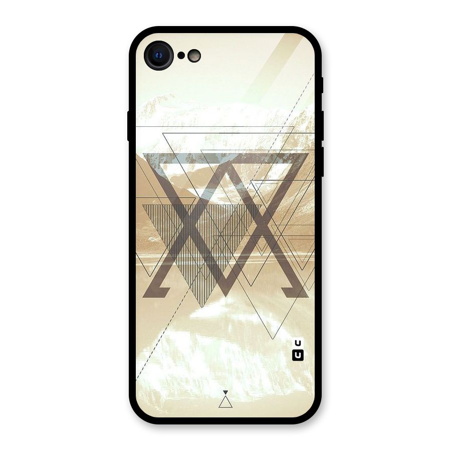 Beige View Glass Back Case for iPhone 7