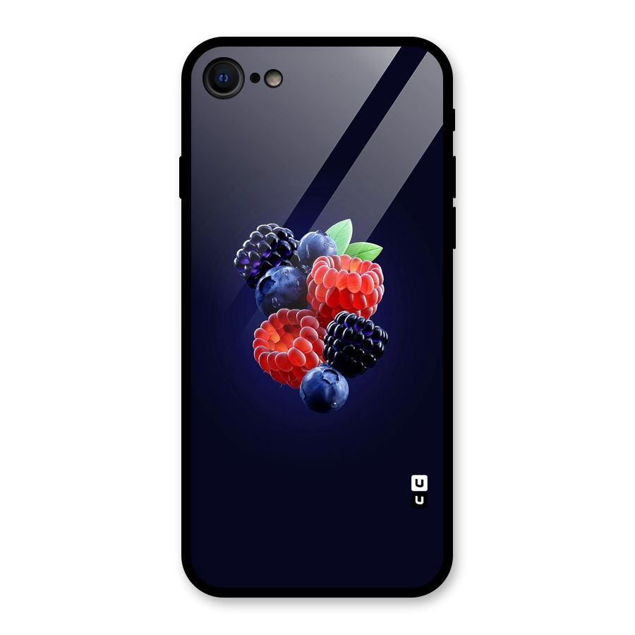 Berry Blast Glass Back Case for iPhone 7